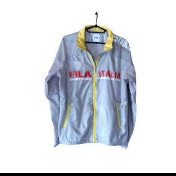 FILA ジップアップジャケット グレー/イエローせ