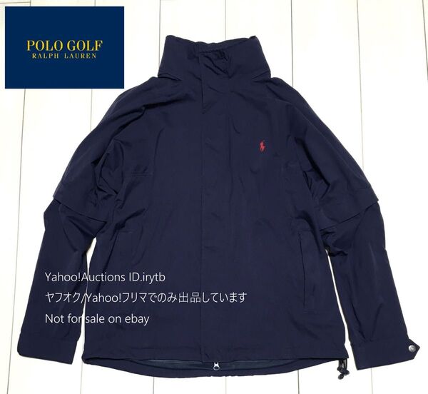 POLO GOLF RALPH LAUREN ポロゴルフ ラルフローレン ナイロン ジャンパー ブルゾン アウター ネイビー M