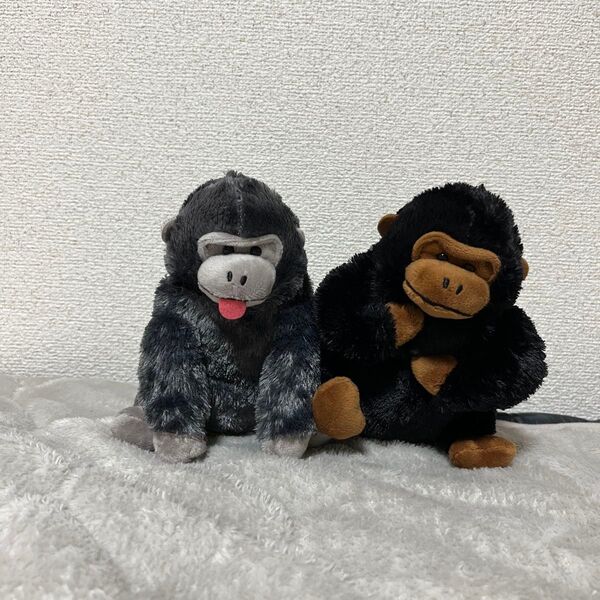 新品タグ付き 2体セットウホウホゴリラのゴリくん ぬいぐるみ