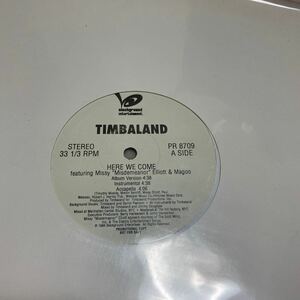 中古★TIMBALAND/HERE WE COMEの12インチ（ミッシーエリオット　スパイダーマン）