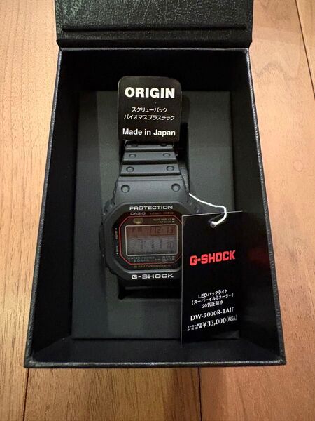 ★★★★★ CASIO G-SHOCK DW-5000R-1AJF 「初代G-SHOCK 復刻モデル」初号機復刻 ★★★★★