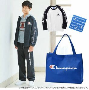 新品 140cm チャンピオン 福袋 メンズ　6点セット　2020年 ジャージ上下　パーカー　Tシャツ　ミニタオル　トートバッグ　セット