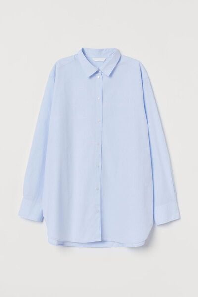 H&M オーバーサイズ コットンシャツ