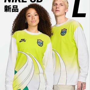L ☆新品タグ付☆ 日本限定 ナイキ エスビー 長袖シャツ カットソー ホワイト