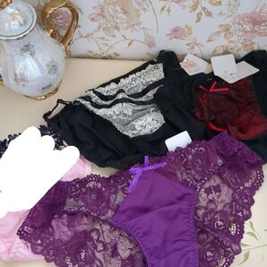 まとめ売りレディース レースショーツセット 3点М