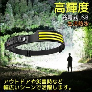 ヘッドライト 充電式 LED USB type-c 釣り 登山 夜釣 キャンプ