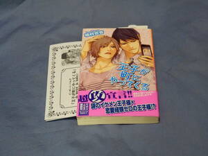 即決★SSペーパー・帯付新書　【王子が町にやってくる】　鳩村衣杏/鬼塚征士　初版