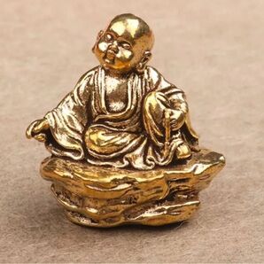 仏教美術 真鍮 小沙弥 縁起 置物 開運 グッズ