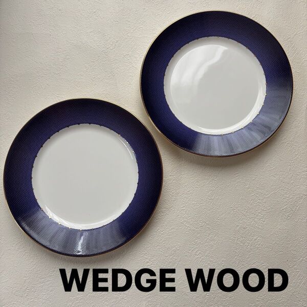 WEDGE WOOD ウェッジウッド ミッドナイトプレート20cm MIDNIGHT PLATE デザートプレート 皿 2枚セット
