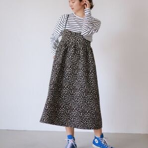 SLOBE citron チャンキードレス レオパード柄