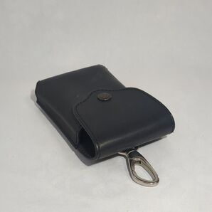 カオス LeatherWorks CHAOS レザー 携帯ホルダー ブラック USED