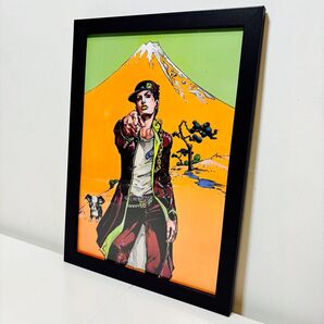 【黒額付きポスター】JOJO ジョジョの奇妙な冒険 第3部 承太郎 イギー(新品