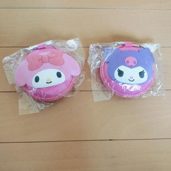 新品 ラウンド小物ケース マイメロとクロミ