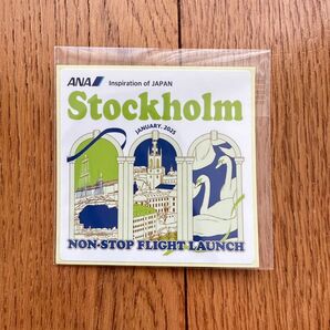 ANA ストックホルム ステッカー 記念 全日空 シール