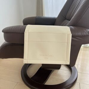 SIMMONS シモンズ 肘掛けカバー ソファ ベージュ