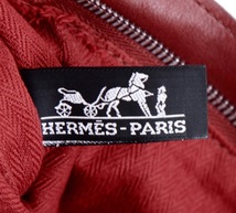 正規品 HERMES エルメス キャラバンホリゾンタルMM ヴォーデルマ トートバック ショルダーバッグ ボルドー_画像10