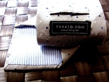 【特選】1356美品TAKA：Q．COM「タカキュー」ネクタイ/シルク１００％_画像3