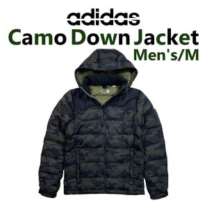 アディダス adidas 迷彩 カモグラフィック ダウンジャケット オリーブカーゴ Mサイズ AY4089