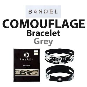新品 BANDEL 迷彩 ブレスレット グレー Mサイズ (限定モデル)