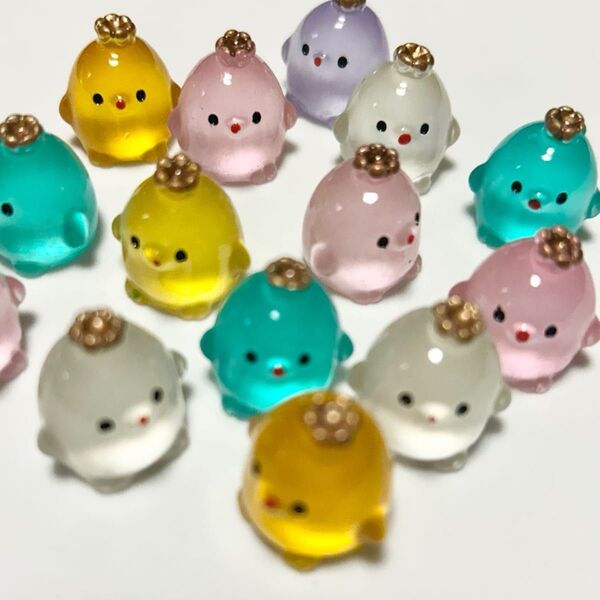 ※【40円】夜光デコパーツ バラ