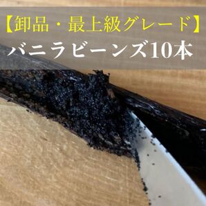 【最上級品】タヒチ種 バニラビーンズ Aグレード インドネシア産 10本 40g前後 LIT VANILLA