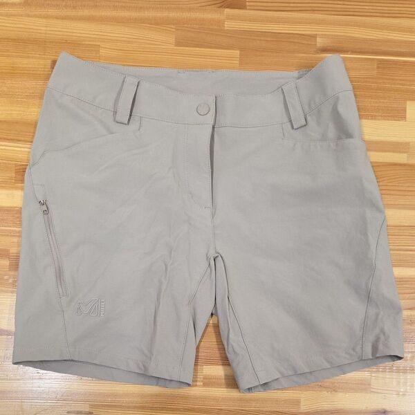 MILLET レディースM ストレッチショーツ ショートパンツ ハーフパンツ ベージュ