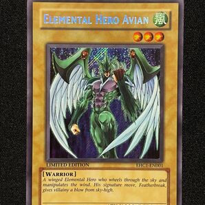 遊戯王 E・HEROフェザーマン Elemental Hero Avian 英語 北米 EHC1-EN001 シークレット シク