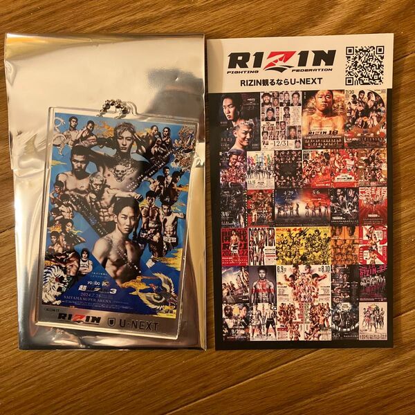 RIZIN アクリルキーホルダー チラシ 2点セット