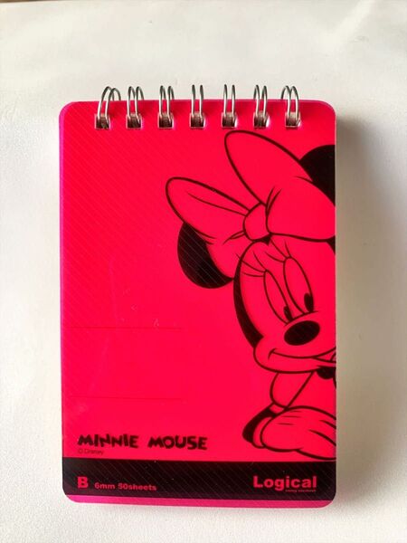ナカバヤシ スイングロジカルWリングノート ディズニー MINNIE MOUSE Pink A7 6mm メモ帳