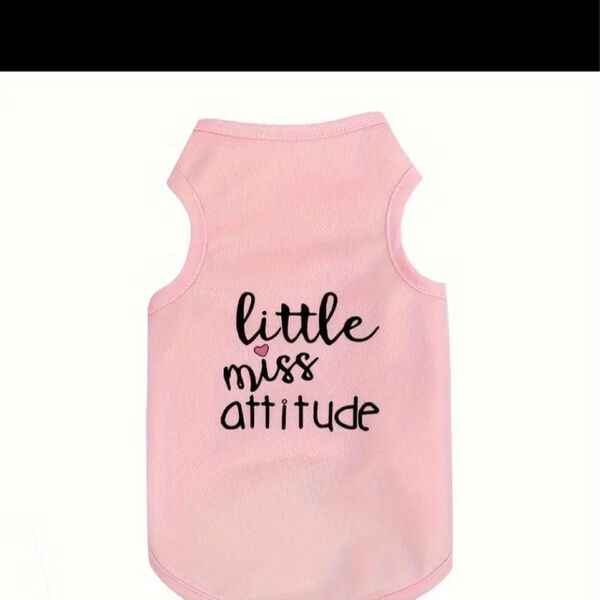 Little Miss Attitude ドッグウェア ピンク