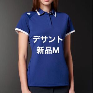 新品M デサントゴルフ フィールドセンサーワッフル ショートスリーブシャツ