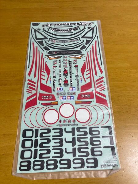 タミヤ ライキリGTボディのステッカー(マスキング付き)