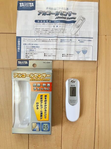 TANITA タニタ アルコール チェッカー ALCOHOL CHECKER HC-206 飲酒運転防止 検査 電池式