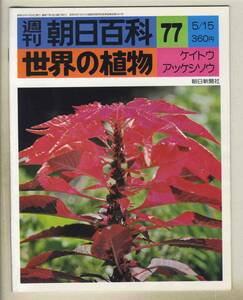 【d8958】77.5.15 週刊朝日百科「世界の植物」77／ケイトウ、アッケシソウ、… 