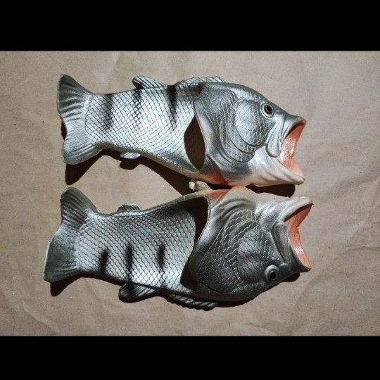 Bass Sandal バスサンダル 魚サンダル シルバー キッズ.レディース 20.5~21.0㎝