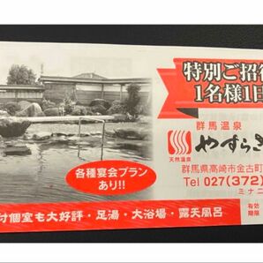 群馬 温泉 チケット 4枚期限 2025/4/22