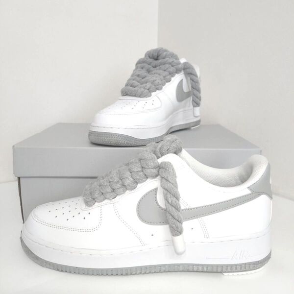 ☆翌日発送☆28cm ROPE AF1 GREY エアフォース1 ロープカスタム