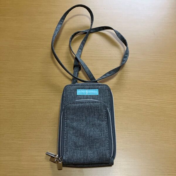 ショルダーバッグ グレー ポシェット スマホポーチ ミニバッグ