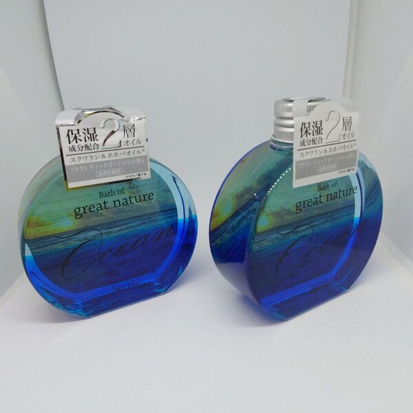 【未使用2個】紀陽除虫菊 入浴剤 バスオイル バス オブ グレート ネイチャー オーシャン アトランティック海の香り 150ml