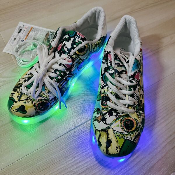 未使用 LED スニーカー シューズ 26cm