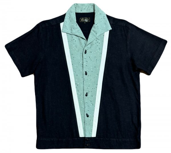GOOD ROCKIN'デッドストックボーダー柄オープンシャツBLUE L Yahoo!オークション -「グッドロッキン シャツ」(ファッション