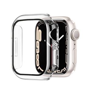 Apple Watch Series 7 ケース 45mm 超薄型 耐衝撃 傷防止 液晶全面保護カバー 45mm クリア