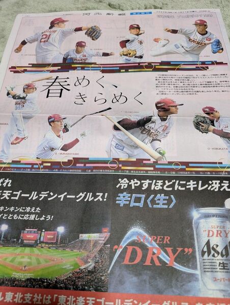河北新報 楽天ゴールデンイーグルス特集