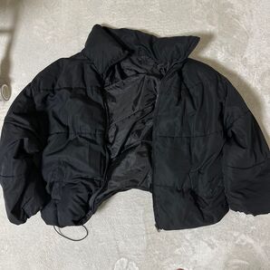 ダウンジャケット 黒 中綿 ジャケット
