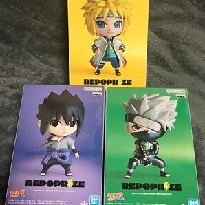 【3個セット】NARUTO ナルト 疾風伝 うちはサスケ はたけカカシ 波風ミナト