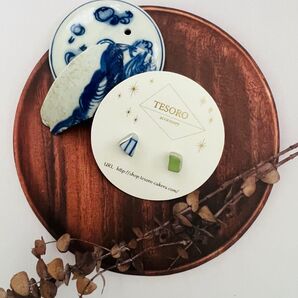 TESORO金綱ぎ伝統工芸ピアス一点もの