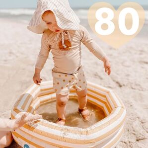 男の子 女の子 キッズ 水着 ラッシュガード 海 プール 80 3点セット