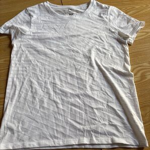 ユニクロ クルーネックTシャツ 白 M