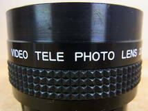 ◎E/625●クローズアップレンズ☆VIDEO TELE PHOTO LENS 2.0X☆メーカー/型番不明☆動作不明☆ジャンク_画像6