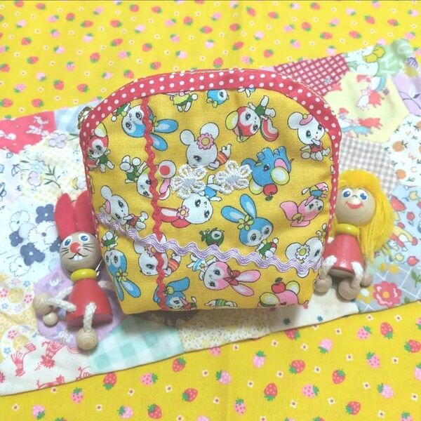 (SALE)ハニーチューンのyellowほっこりポーチ